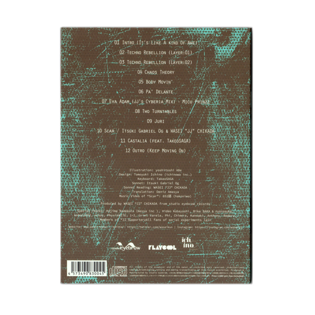 WASEI JJ CHIKADA Cyberia Layer:05 CD - official product photo 2